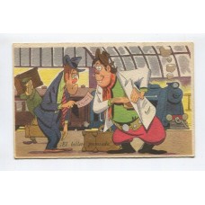 HUMORISTICA BILLETE PREMIADO DIBUJANTE BLOTTA ANTIGUA TARJETA POSTAL